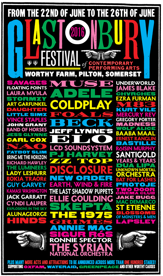 Glastonbury Festival reveal lineup