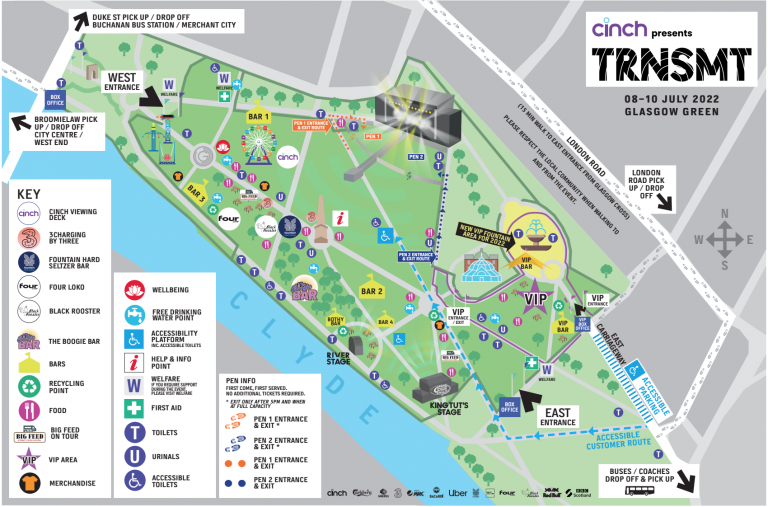 TRNSMT Festival reveal festival map with just two weeks to go